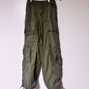 Olive Cargo Pants - Light and thin